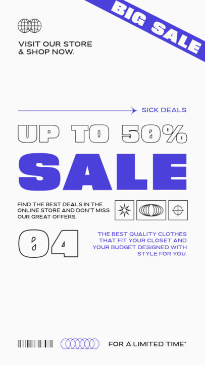 Instagram Story Creator to Promote a Big Sale Offer