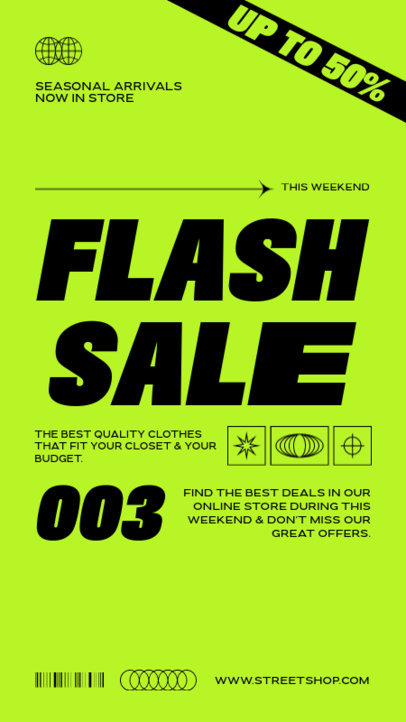 Instagram Story Template With a Flash Sale Promo