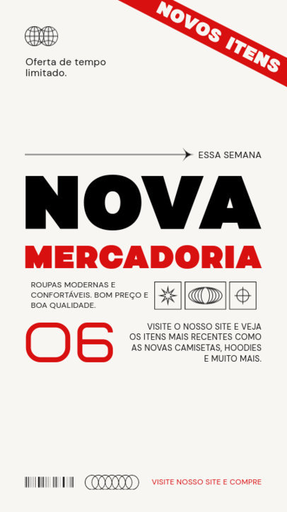 Big Offer Instagram Story Generator Featuring a New Collection Ad