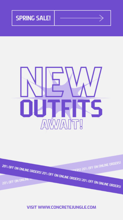 Spring Sale Instagram Story Generator for a Fashion Store Promo