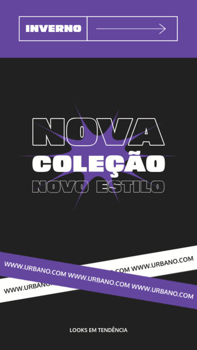 Instagram Story Maker Featuring a New Fashion Collection Ad