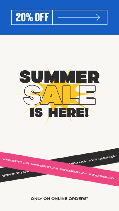 Instagram Story Template for a Summer Sale Offer