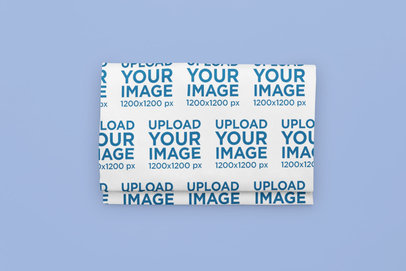 Mockup of a Folded Duvet Cover Placed on a Customizable Background m30899