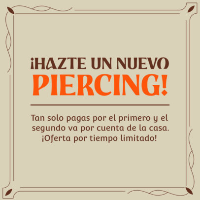 BOGO-Themed Instagram Story Creator for a Piercing Shop 5190b