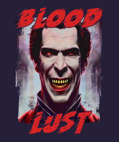 Vampire-Themed T-Shirt Design Creator With a Dracula-Inspired Graphic 4988g-5182