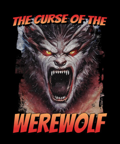 Monster-Themed T-Shirt Design Generator With an AI Werewolf