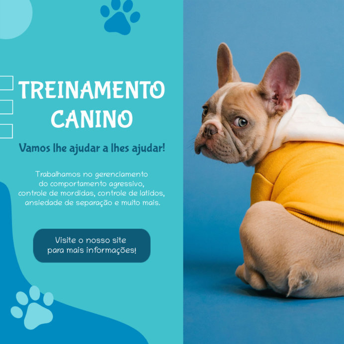 Dog Training Instagram Post Generator to Promote Pet Services