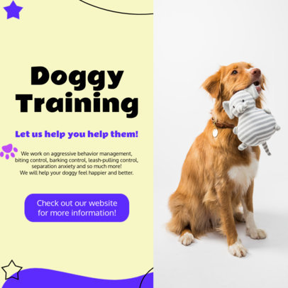 Small Business Instagram Post Creator for a Dog Training Service