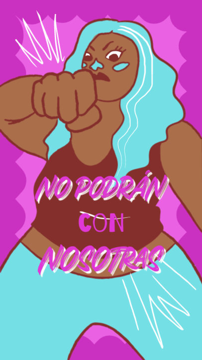 Instagram Story Generator Featuring a Feminist-Themed Quote