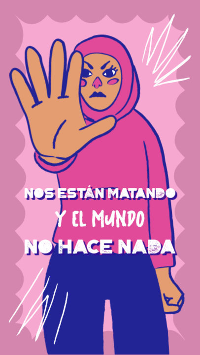 Instagram Story Template for a Feminist Protest 