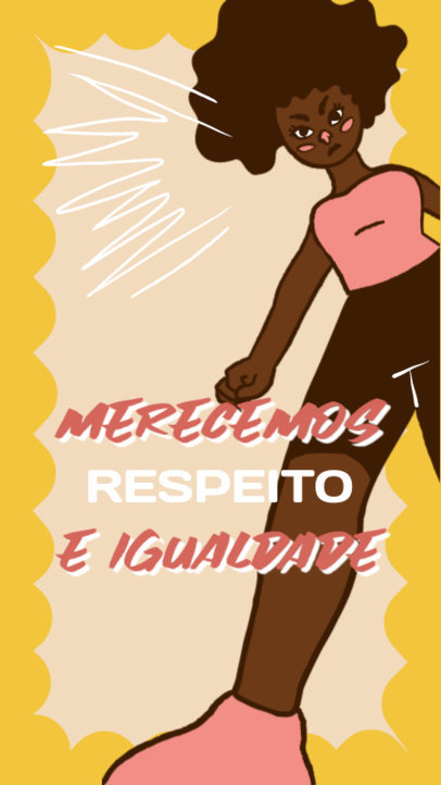 Quote Instagram Story Maker Featuring a Feminist Cause