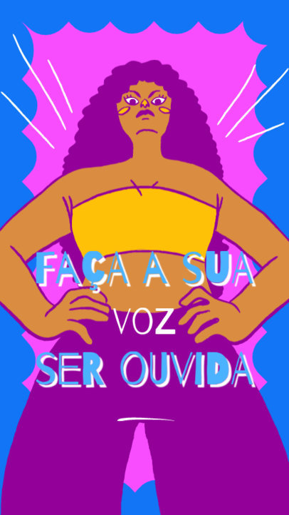 Protest-Themed Instagram Story Generator to Support a Feminist Fight 5545h