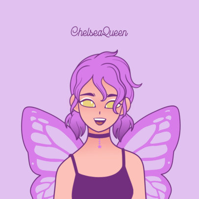 Anime-Themed Avatar Creator Featuring a Fantasy Woman Character