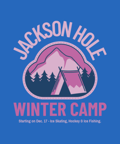 T-Shirt Design Creator for an Outdoors Retreat Featuring a Camping Tent 5537f