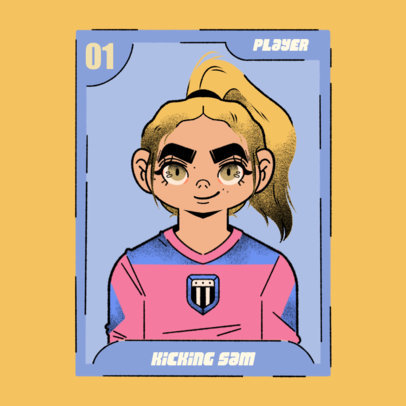 Sports-Themed Avatar Logo Maker Featuring a Soccer Player 5134a