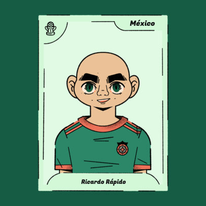Sports-Themed Avatar Logo Maker with a Bald Soccer Player 5134e