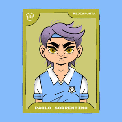 Sports Avatar Logo Generator Featuring a Soccer Player 5135a