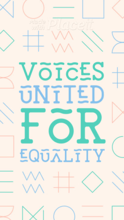 Instagram Story Video Creator with Animated Shapes for a Podcast