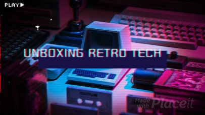 Intro Maker Featuring a Retro Effect for an Unboxing Video