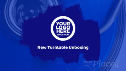 Intro Video Generator with an Animated Logo for a Turntable Unboxing