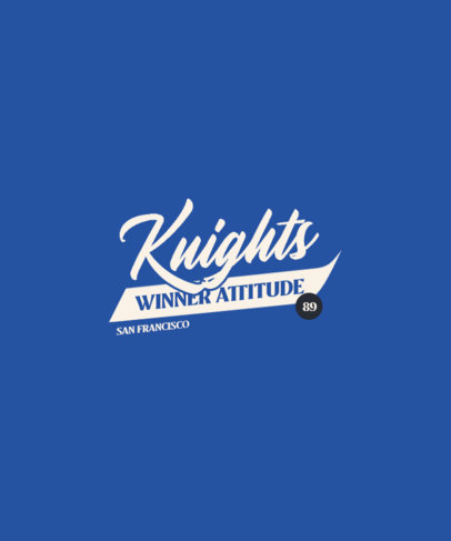 T-Shirt Design Generator Featuring a Typeface for a Local Baseball Team 5833b-el1