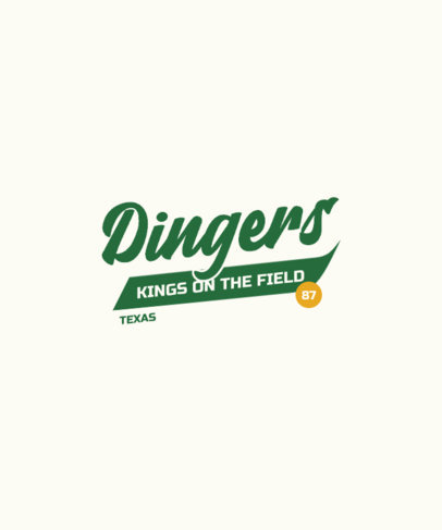 Sports T-Shirt Design Creator with a Baseball Club-Inspired Typeface