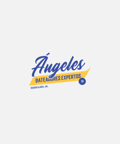 Sports T-Shirt Design Maker with a Baseball Club-Style Typeface for a Local Team