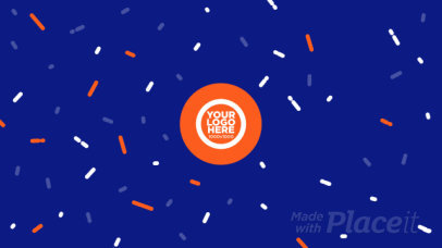 Confetti-Themed Intro Video Generator Featuring a Logo Animation 4330 el1