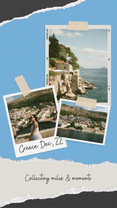 Sweet Instagram Story Generator Featuring Traveling Photos