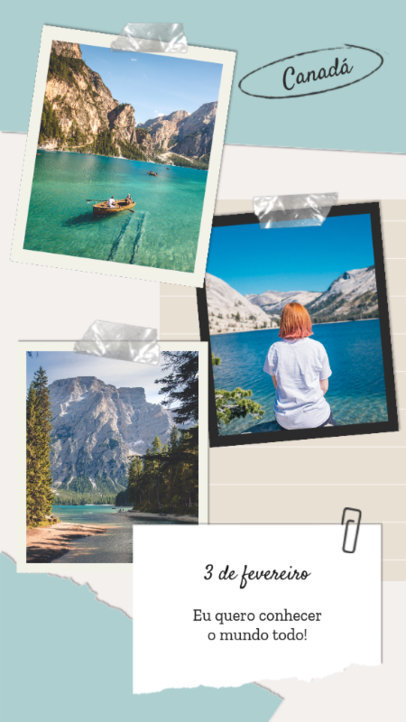 Instagram Story Generator Featuring Travel Pictures and a Quote