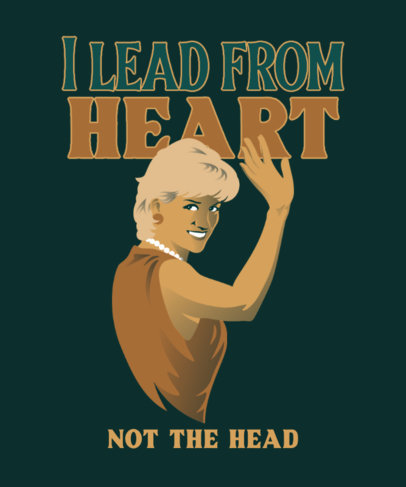 T-Shirt Design Maker with an Illustrated Lady Di Graphic 5558a