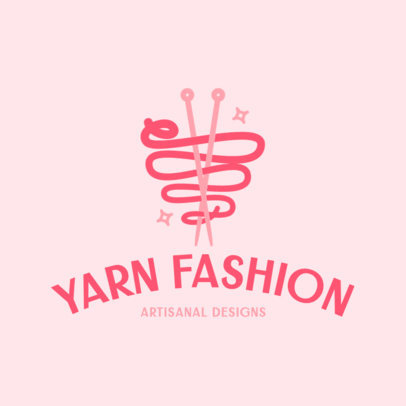 Yarn-Shop Logo Generator for a Fashion Knitting Store