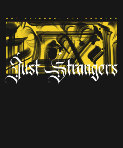 Quote T-Shirt Design Generator Featuring a Friendship-Themed Quote