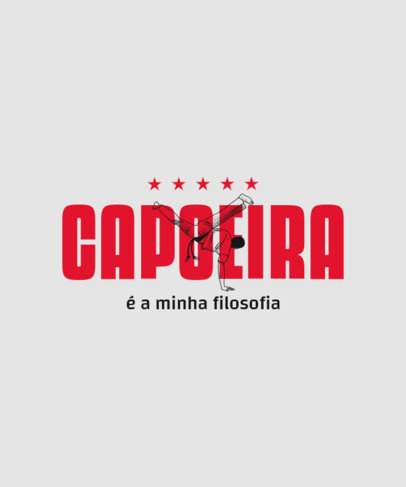 T-Shirt Design Generator with a Quote for Capoeira Enthusiasts