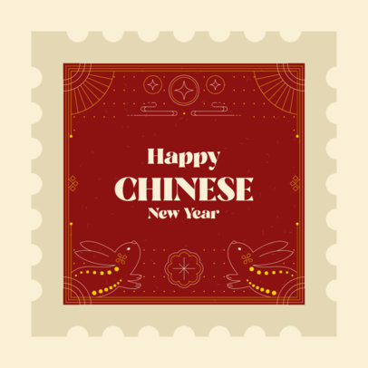 Instagram Post Maker for a Happy Chinese New Year