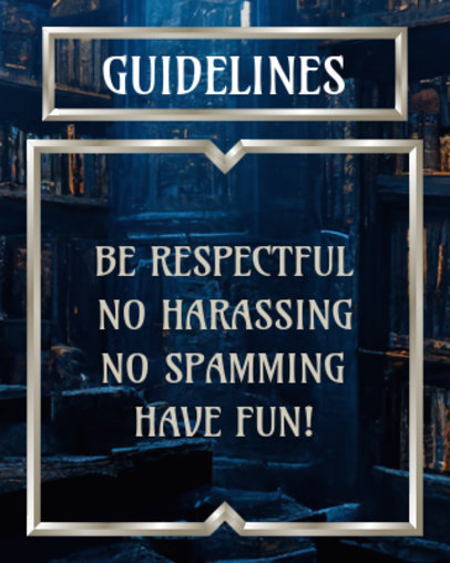 Twitch Panel Template with Medieval-Style Frames from a Channel's Guidelines 5560a