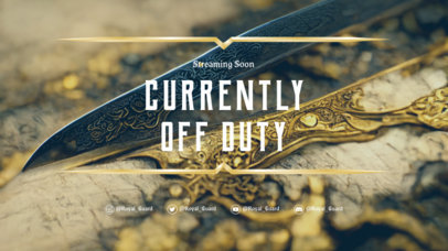 Twitch Screen Creator Featuring an AI-Generated Background with an Offline Message