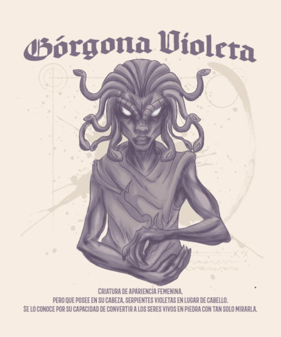 T-Shirt Design Maker Featuring a Cabinet of Curiosities-Inspired Graphic