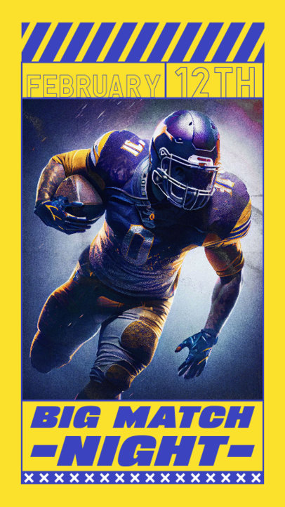 Event Instagram Story Creator to Promote a Football Game With an AI Style 5178h-5242
