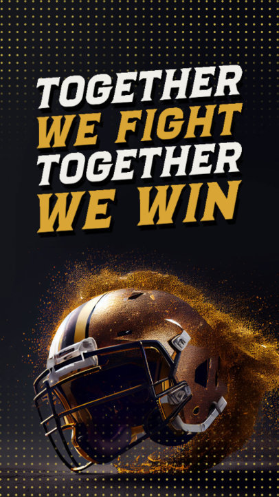 Instagram Story Creator Featuring a Football Quote and an AI Aesthetic 3250h-5242