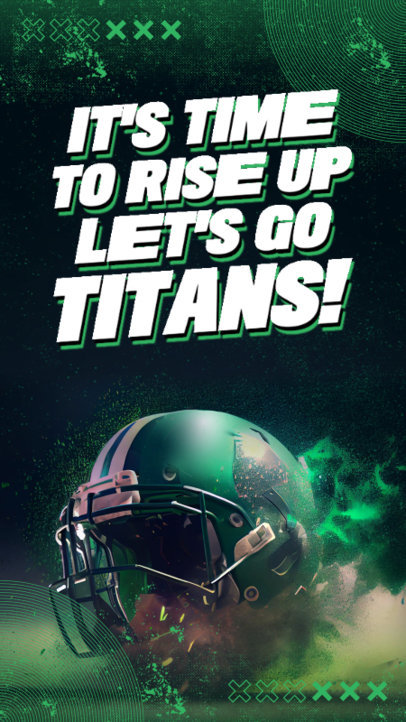 Instagram Story Template to Support a Football Team With an AI Theme 3250i-5242