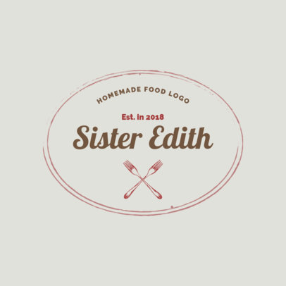 Homemade Logo Maker for a Catering Service