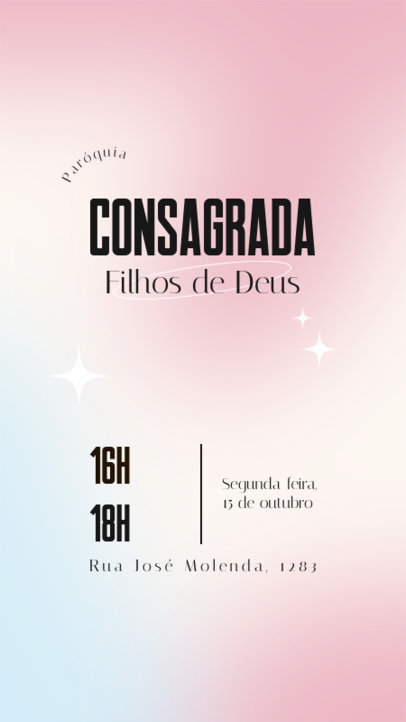 Instagram Story Generator for a Christian Event With a Colorful Layout 5858e-el1