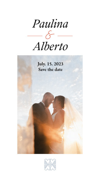 Minimalist Instagram Story Maker for a Wedding Celebration
