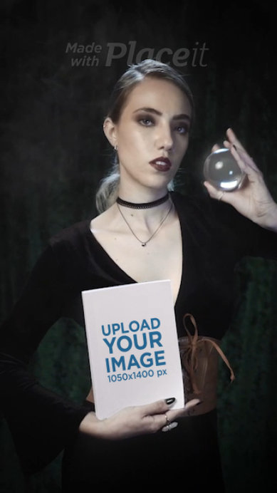 Wicca Video Featuring a Woman Holding a Book