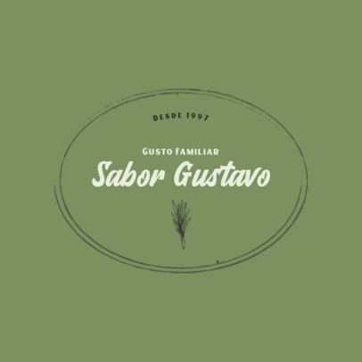 Handmade Logo Template for a Catering Food Service