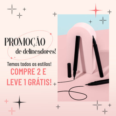 Instagram Post Generator for a Beauty Store's Eyeliner Sale 5228e