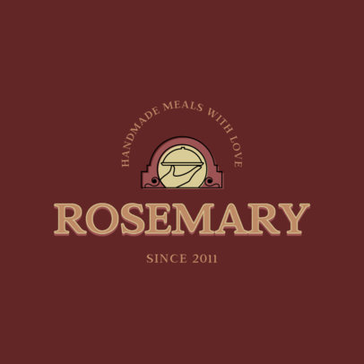Logo Template for a Homemade-Style Food Catering Service