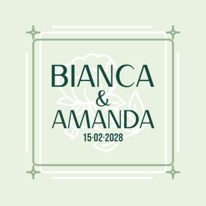 LGBT-Themed Logo Generator for a Wedding Date 