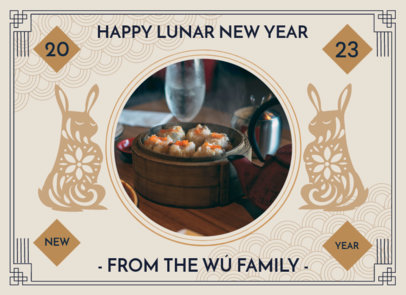 Greeting Card Design Creator With a Sweet Message for Chinese New Year